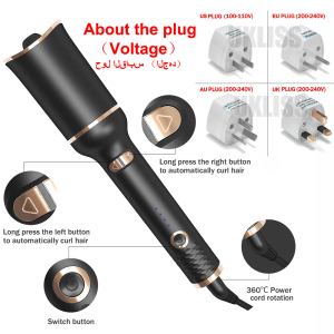 Automatic Curling Iron Air Curling Flat Iron Magic Wand Wave - Image 2