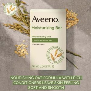 Aveeno Gentle Moisturizing Facial Cleansing Bar for Dry Skin, 3.5 oz - Image 2