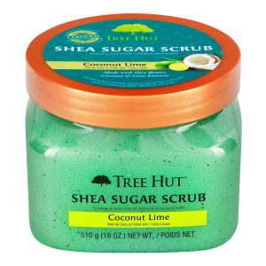 Tree Hut Coconut Lime Shea Sugar Exfoliating and Hydrating Body Scrub, 18 oz - Image 2