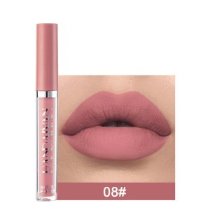 Lip Mud Lazy Lipstick Lip Glaze Authentic Matte Lip Gloss Not Easy To Dip Cup - Image 1